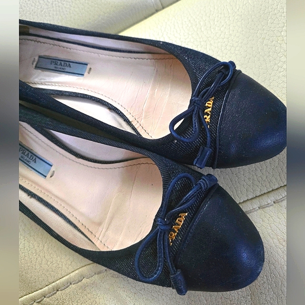 Prada Women's Black Ballet Flats